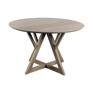 105 Jennings Round Brown Solid Wood Table Top