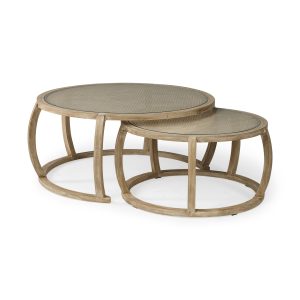 108 Hubbard Set of 2 Round coffee tables