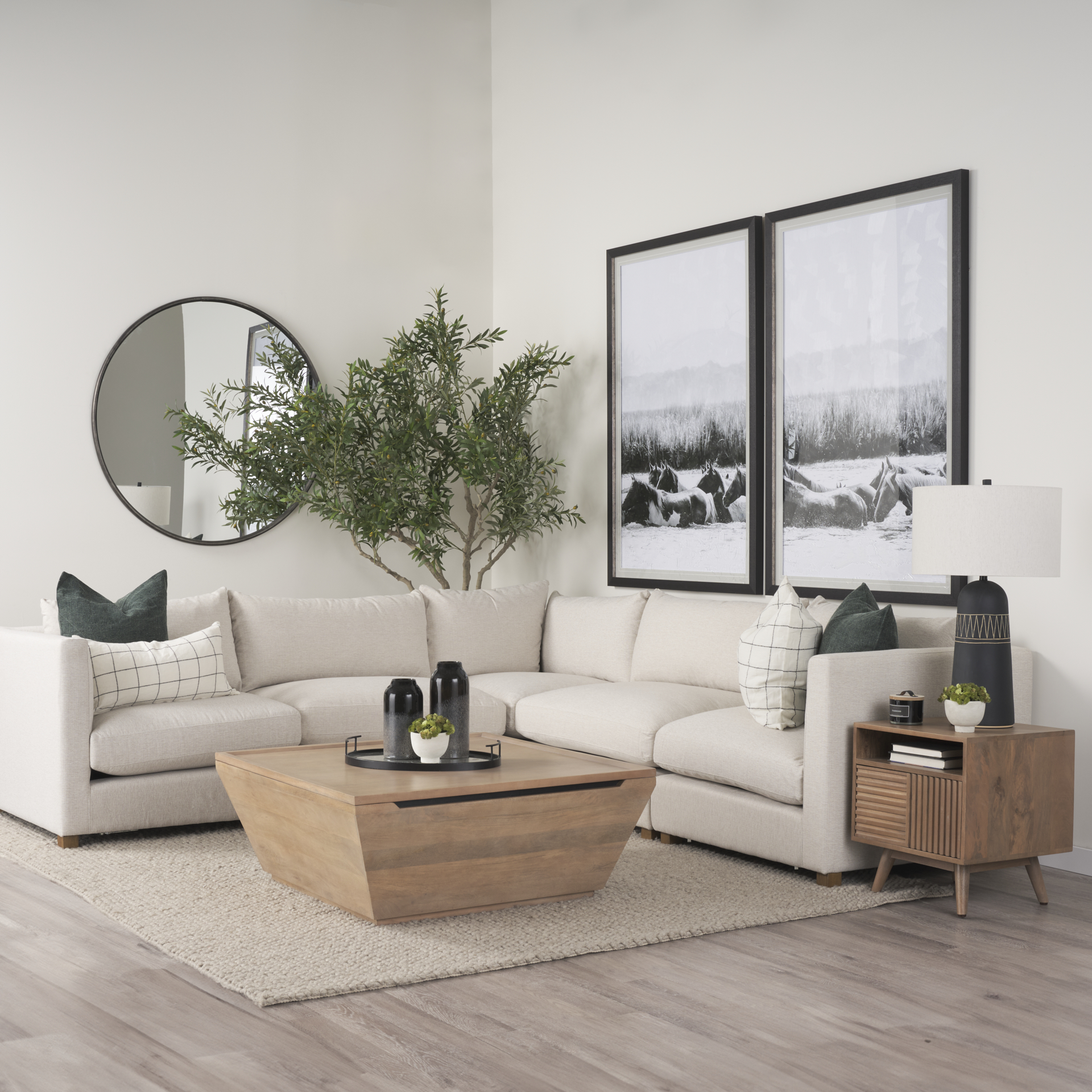 Sable Wood Side Tables - Image 2